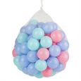 100 pièces/ensemble coloré océan balle balles de mer en plastique souple bébé enfant natation jouet 5,5 cm de diamètre-0