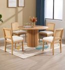 Chairus Chaise de Salle à Manger Lot de 4 Chaise Salle à Manger, Chaise de Cuisine avec Dossier en Rotin pour Salon, Chenille,