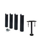 EBAC 4 pieds ABS + 1 pied de liaison pour sommier métal