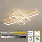 IAMS CHIEN DELAVEEK Plafonnier LED-Style Moderne-Dimmable avec Télécommande-116W Plafonnier Pour Chambre/Salon-Taille: L.120 * W.80*H.6cm