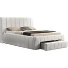 Lit avec tiroir Moreau - 140 x 190 cm - Blanc - HABITAT ET JARDIN - Contemporain - Design