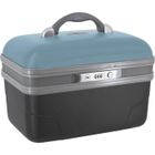 SAVEBAG - ASHOKA - Vanity rigide - Bleu retro-Gris - 34 X 20 X 23 cm - 1,6kg - 13 L
