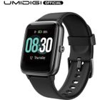 Montre Connectée Hommes, UMIDIGI Uwatch3 Smartwatch Femmes 5 ATM Etanche Bracelet Connecté Montre Sport pour iPhone et Android Noir