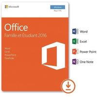 Office 2016 famille étudiant à Télécharger 1 PC Windows 