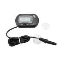 Fdit Thermomètre digital Thermomètre Numérique de Compteur de Température de Réservoir d'aquarium à 2 Couleurs Noir