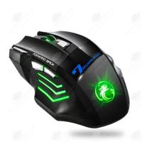 HTBE® Poulet filaire à 7 boutons mangeant des jeux RVB colorés jeu silencieux souris d'ordinateur lumineuse respirante colorée
