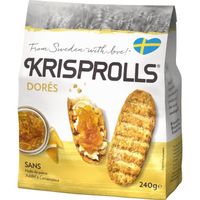 LOT DE 6 - KRISPROLLS - Pain Suédois dorés - paquet de 240 g