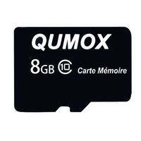 Carte Cémoire Micro SD 8Go classe 10 Qumox Micro SD Micro SDHC Card TF