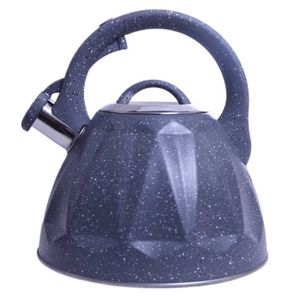 Webao Bouilloire Sifflante INOX 2,5 Litres - Théière En Acier Inoxydable Avec Poignée Ergonomique, Gris Étoile