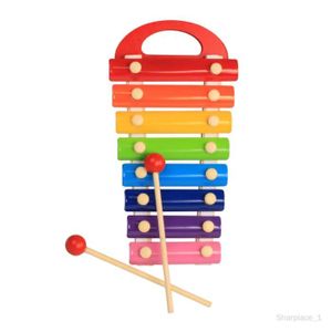 XYLOPHONE Xylophone en bois coloré Glockenspiel pour enfants joueurs