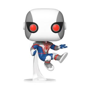 FIGURINE - PERSONNAGE Figurine en vinyle Spider-Man (Bug-Eyes Armor) - FUNKO - Pop ! - Bleu, Gris, Rouge, Blanc - Licence Spiderman