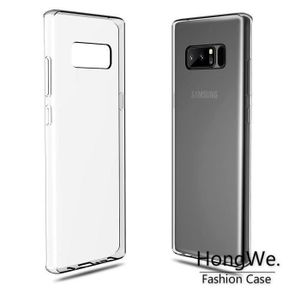 COQUE - BUMPER Samsung Galaxy Note 8 Coque souple transparente et résistante anti choc (Transparent) - HongWe.