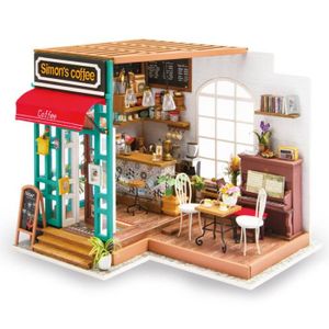 Maison miniature a construire diy maison poupee miniature bois en kit avec  meubles musique anti-poussière et outils, cadeau de brico - Cdiscount Jeux  - Jouets