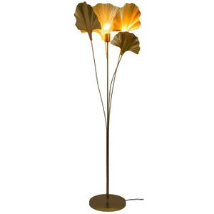 LAMPADAIRE Lampadaire d'intérieur Lysia 162cm en métal doré c