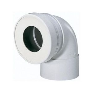 PIPE D'EVACUATION WC Pipe WC Femelle Courte 90° - SIAMP - PVC - Blanc - diamètre 100