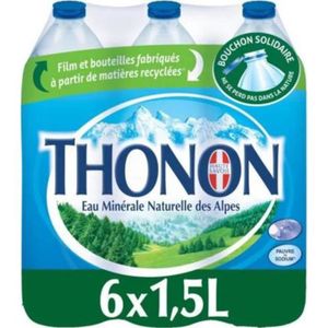 EAU PLATE Thonon 1,5L (pack de 6)