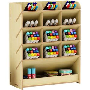 Boîte De Rangement Plastique Pour Craie Et Fournitures – Organisateur Scolaire Bleu, 12,5x12x4,7 Cm