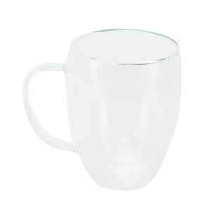 Acheter Tasses à café en verre 2x350ml, verres à Double paroi avec Asa,  tasses en verre Borosilicate pour thé, café, lait, Latte,Macchiato