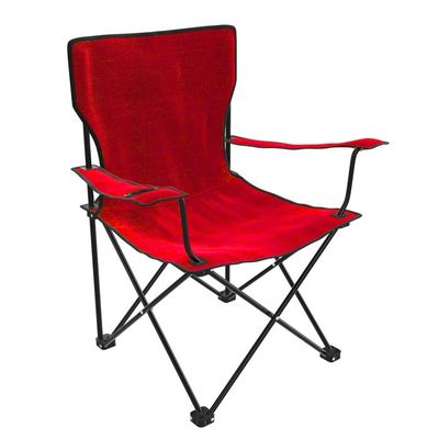 Kreher Chaise De Camping Pliante – Rouge, Capacité 100 Kg, Se Plie En Quelques Secondes, Légère (1,85 Kg), Pour Plage, Jardin Ou Camping