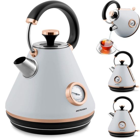 Bouilloire électrique 1.7 L blanche, 2200 W : SEVERIN - Orca Sénégal