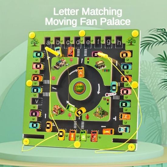Rangement Puzzle 130 Lettres En Bois Pour Scrabble DIY - Alphabet Majuscules Avec Plateau De