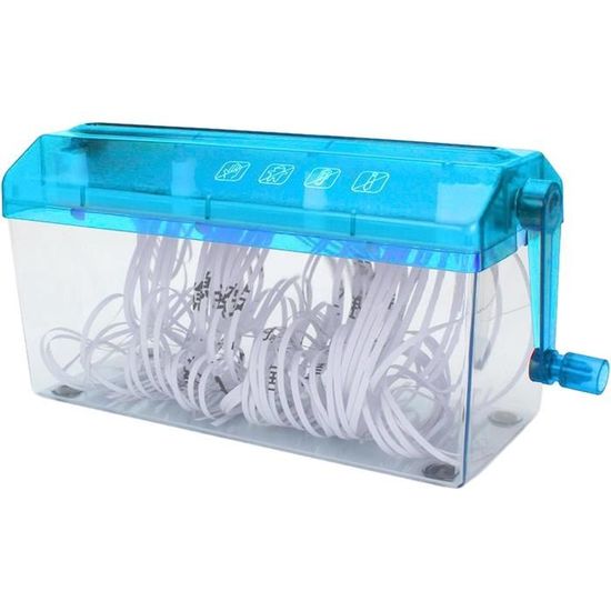 Déchiqueteuse à Main,Destructeurs de Papier A4 Efficace Documents