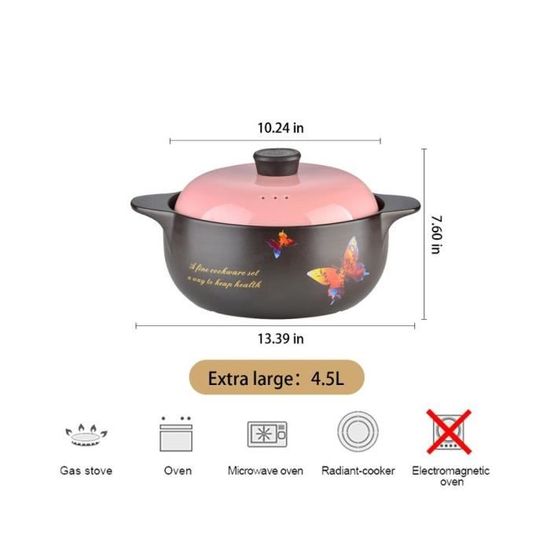 Casserole De Style Japonais, Marmite à Ragoût En Céramique Résistante à La Chaleur, Cuisinière à Gaz, Casserole à Soupe, Casserole En Argile