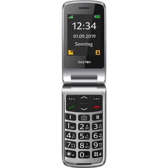 Téléphone portable à clapet BEAFON SL495 - Noir - 2,4" - 800 mAh