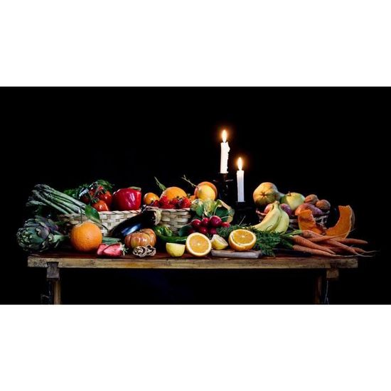 Islandburner Poster XXL Fruits Et Légumes Frais – 130 X 90 Cm, Impression Photo Haute Qualité