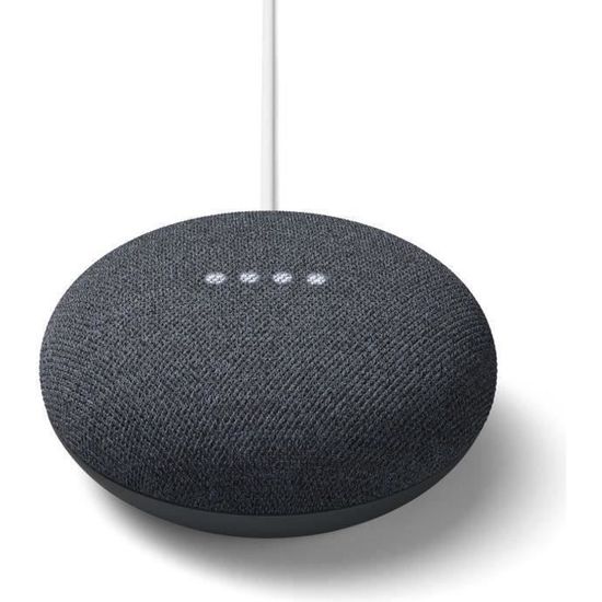 Enceinte intelligente GOOGLE Nest Mini US - Charbon - Bluetooth 5.0 - Sans fil