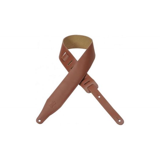 Sangle De Guitare Levy's Leathers En Cuir Véritable - 2.5" De Large, Ajustable 38" à 53", Noir - 2