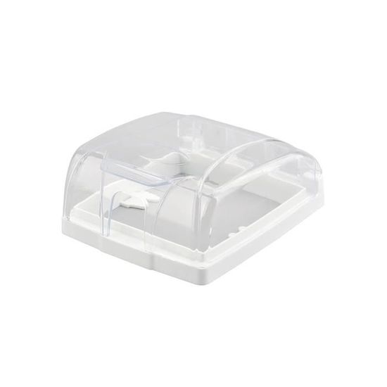 Rapidbok Couvercle De Prise De Courant à 2 Gangs, Cache Prise Étanche Couvercle 86 Type Universel, Boîtier Cache Prise Murale, Protection Prise Electrique Exterieur, Pour Salle Bain Cuisine