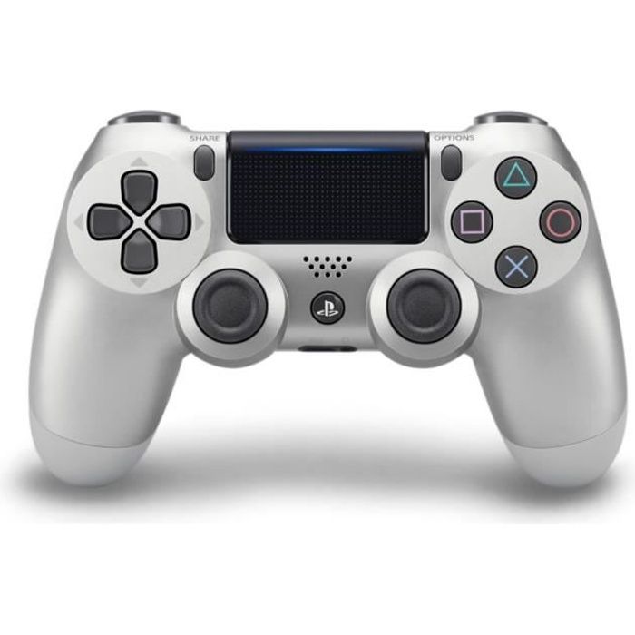 Manette PS4 DualShock 4.0 V2 Silver - PlayStation Officiel - État correct Sony Interactive Entertainment sur Cdiscount Seconde Vie