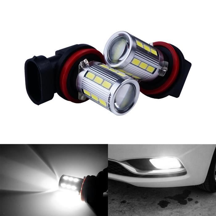 2X H11 H8 H9 Ampoules Blanc Xenon 21 SMD 5730 LED Anti Brouillard DRL Lampe 12V