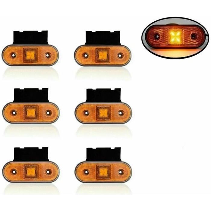6 Feux De Gabarit LED Pour Mercedes Sprinter VW Crafter - Amber, Compatible OEM