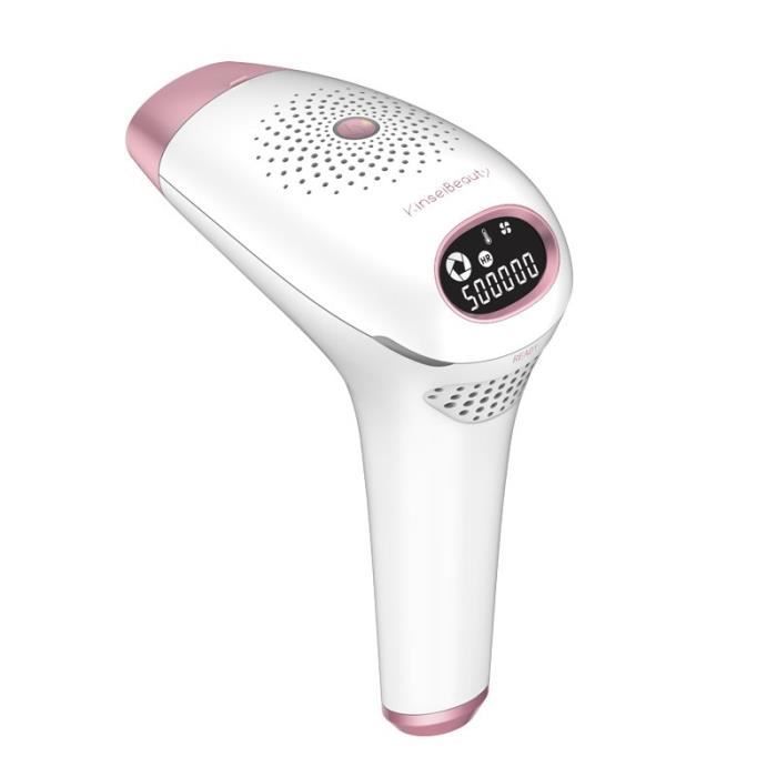 Kinseibeauty Epilateur à Lumière Pulsée Machine d'épilation de Laser avec 3 Embouts Tête d'épilateur