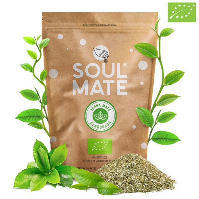 Yerba Maté Soul Mate Sin Humo Organica - SOUL MATE SIN HUMO ORGANICA 500g - 100 % yerba maté certifiée bio - Haute qualité - Forte s