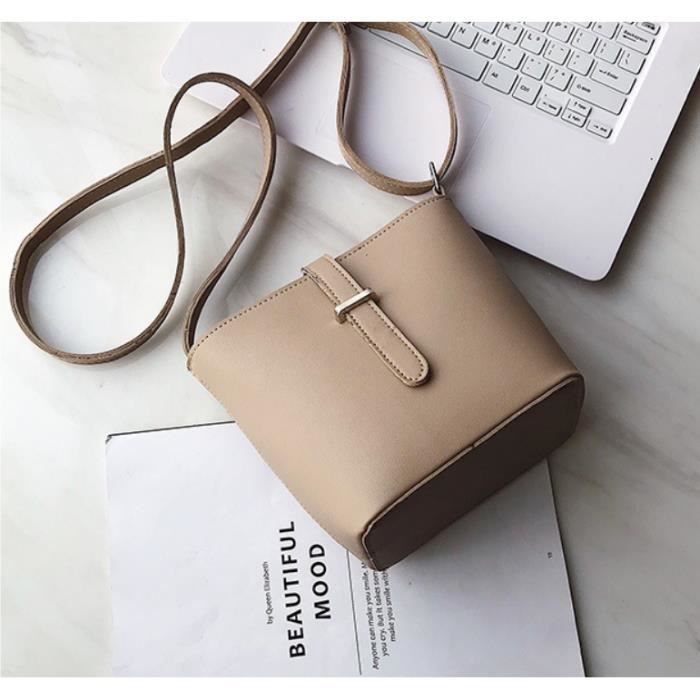 Petit sac sac femme nouvelle mode tout-match simple sac de messager à une épaule sac seau - a -