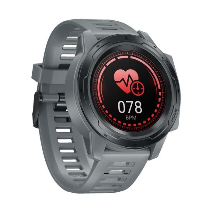 Gray Nouveau Zeblaze VIBE 5 PRO montre intelligente IP67 étanche fréquence cardiaque Multi sport suivi bluetooth Smartwatch hommes