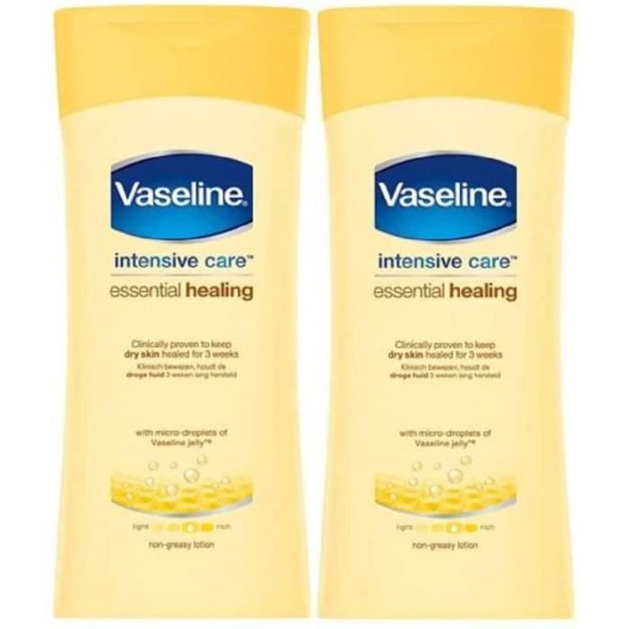 Crèmes pour le corps Vaseline Essential Healing 200ml - Pack de 2 84348