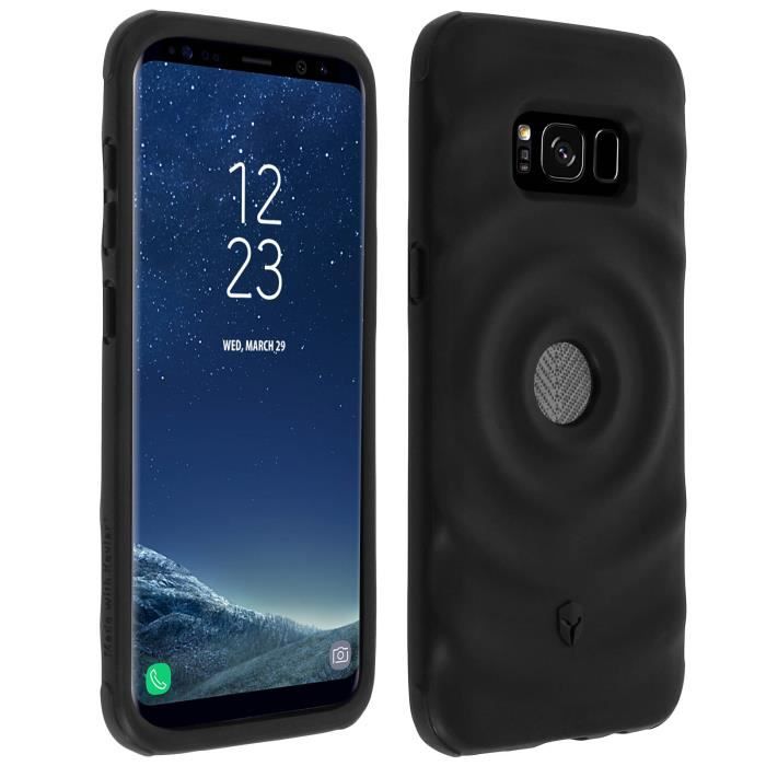 Coque Galaxy S8 renforcée Kevlar Force Case Ultimate Silicone Antichocs - Noir