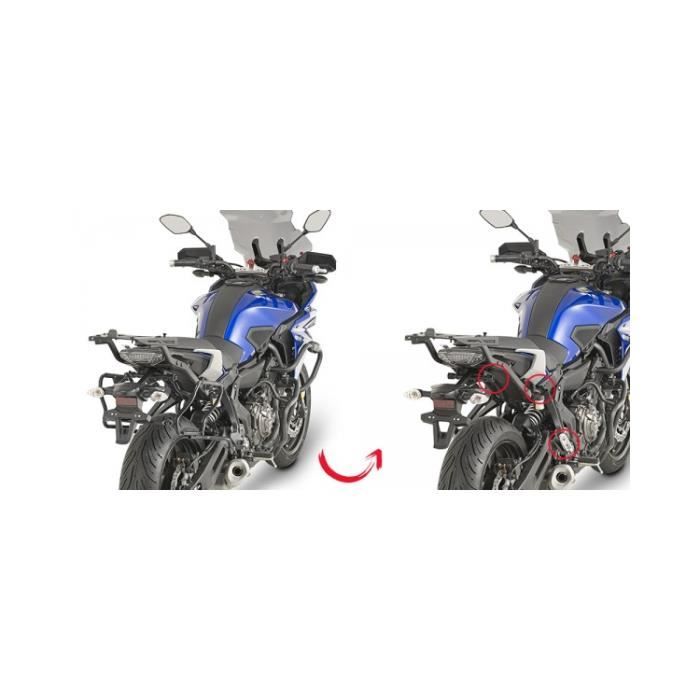 GIVI SUP V35 RAPID YAMAHA MT07 TRACER Noir
