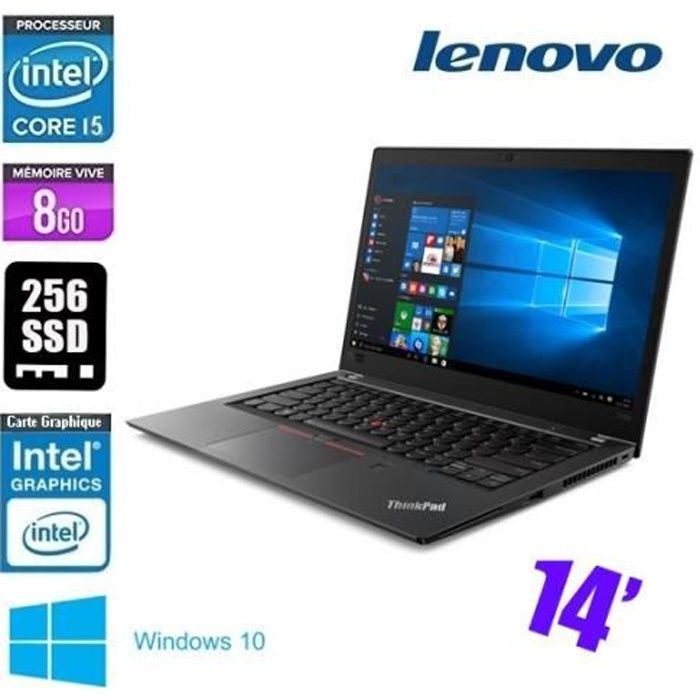 LENOVO THINKPAD T480S CORE I5  14