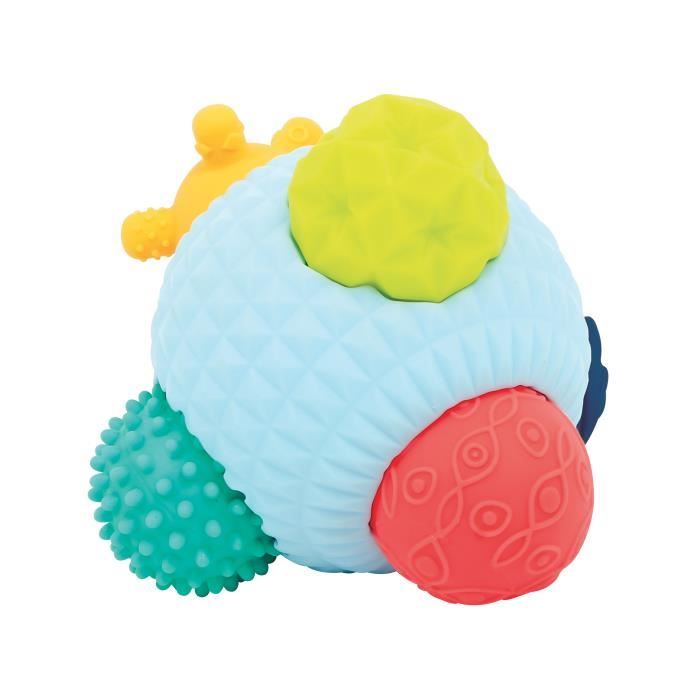 LUDI - Puzzle 3D Multi Balles pour Bébé - 6 Balles Sensorielles - Éveiller Bébé et Développer la Motricité - À Partir de 6 Mois