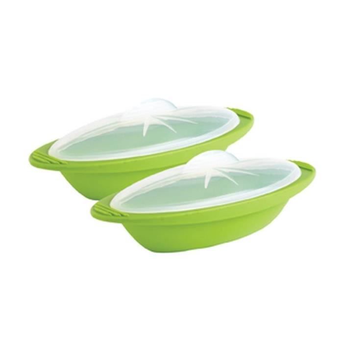 MASTRAD F68465 Coffret taille légume + papillote - Silicone sans BPA - Vert