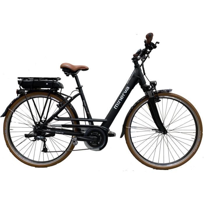 Vélo Bosch - Assistance électrique - Roues 28- - MINERVA - Femme - Noir