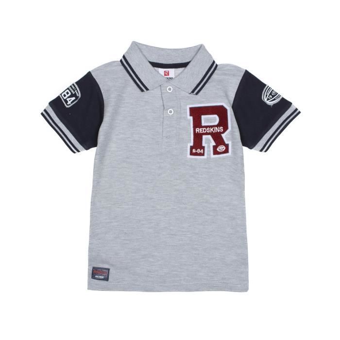 Polo garçon Redskins 3044 Gris
