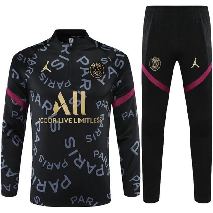 Nouveau Maillot PSGs x Jordans 2021 2022 de Football Homme Adulte Survêtement de Foot Kit