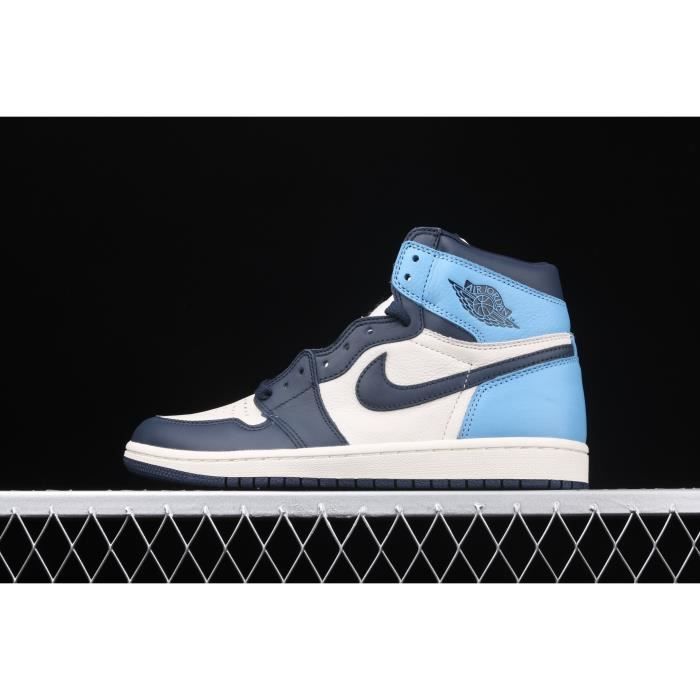 Air Jordan 1 AJ1 Noir Bleu Toe Joe 1 Obsidian Caroline du Nord Bleu Classique Retro High Top All-match Culture Basketball Chaussures