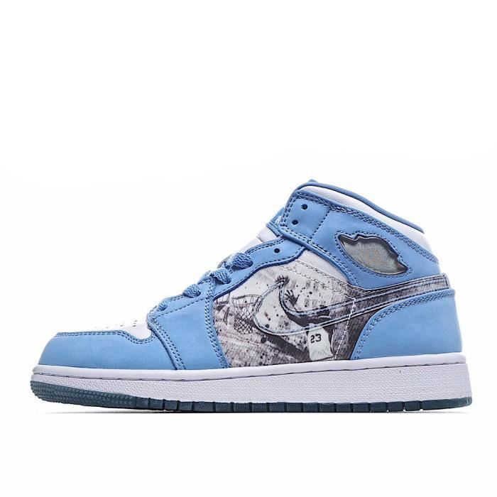 Baskets NIIKE-Air-Jordan 1 Zoom Air Comfort Retro mid high SE AJ1 Chaussures de-basket Homme Femme Haute CT7787-311